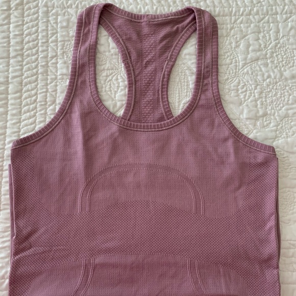 lululemon athletica Tops - Pink (Mauve) lululemon Racerback Swiftly in Size 6